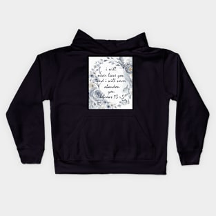 HEBREWS 13:5 Kids Hoodie